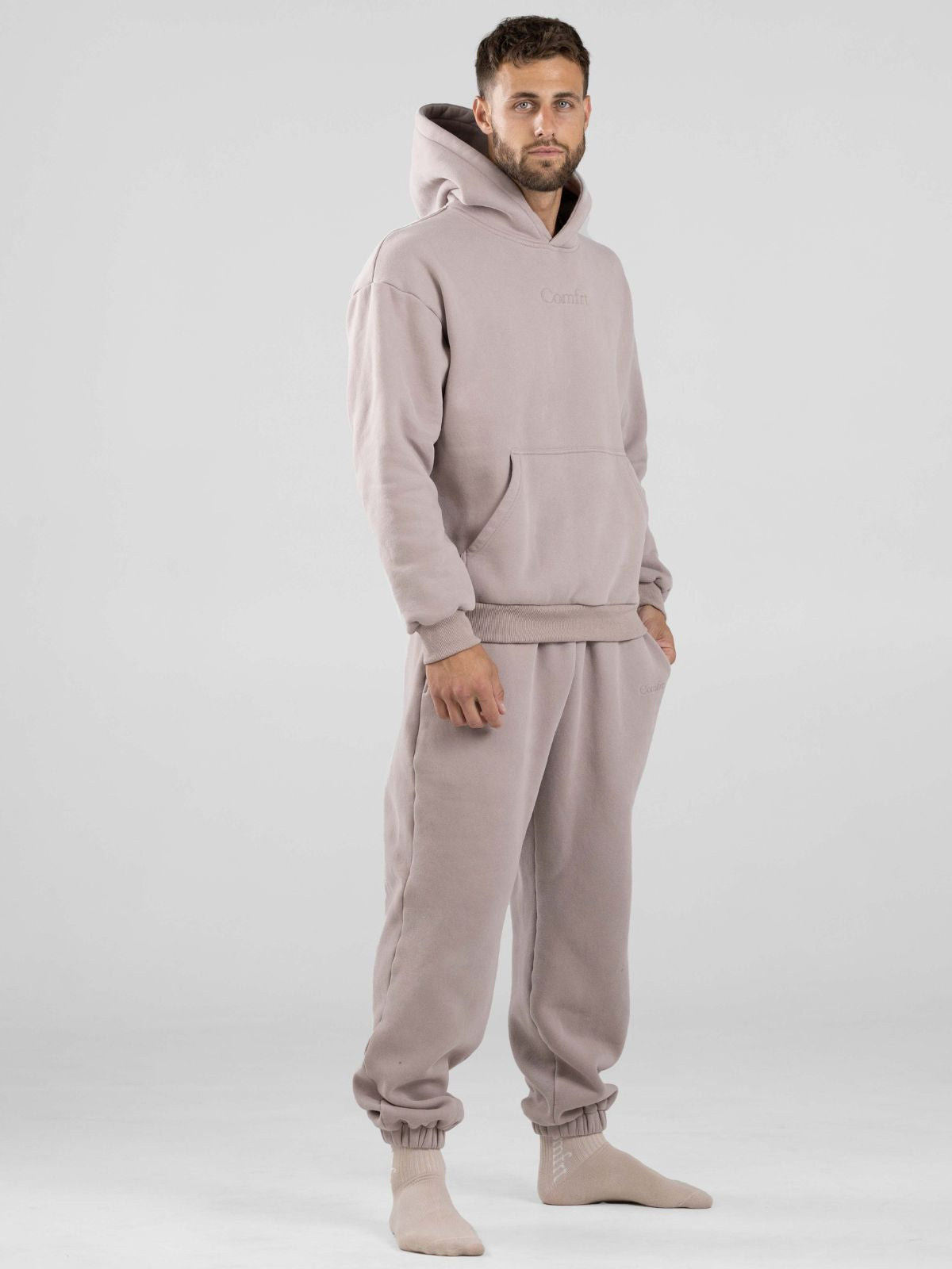 NEW Comfrt Clothing SIGNATURE Hoodie Size Medium Bark Sweatshirt KJHU01  Unisex