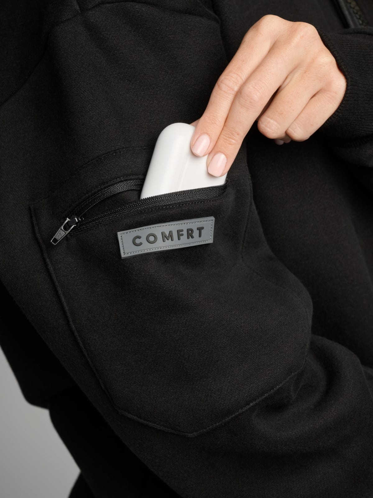 Airplane Mode Travel Zip Hoodie | Built-In Eye Mask for Sleep | Comfrt