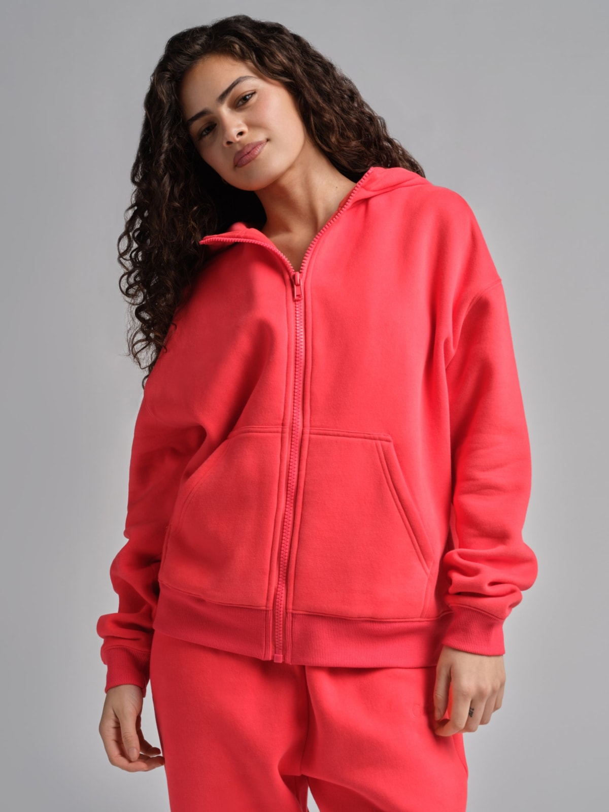 Basic Crop Zip Hoodie — Comfrt