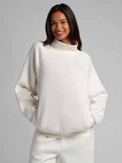 Basic Mock Neck Sweatshirt