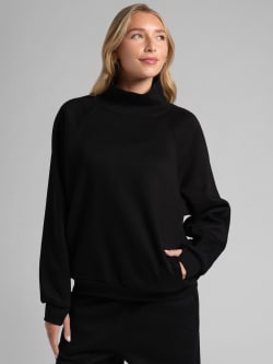 Basic Mock Neck Sweatshirt