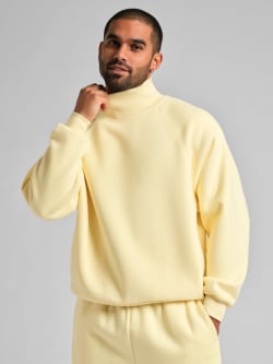Basic Mock Neck Sweatshirt