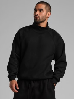 Basic Mock Neck Sweatshirt