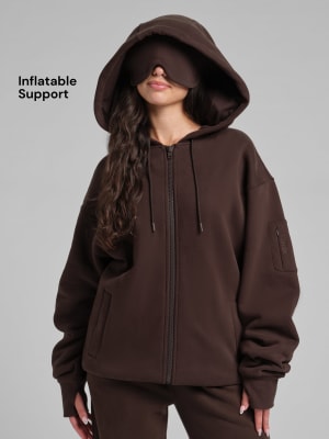 Inflate Zip Hoodie: Espresso