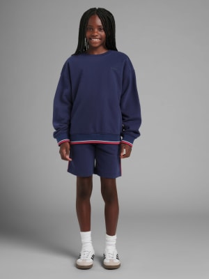 Laid Back Kids Halo Fleece Short: Liberty Blue