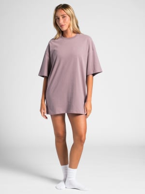 Essential Oversized Tee: Mauve