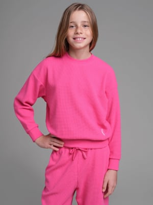 Waffle Kids Lounge Long Sleeve: Raphaella is 10 wearing a size S