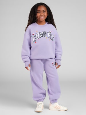 Varsity Kids Logo Sweatpants: Lavender