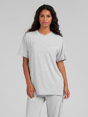 Cloud Lounge Tee: Light Heather Grey