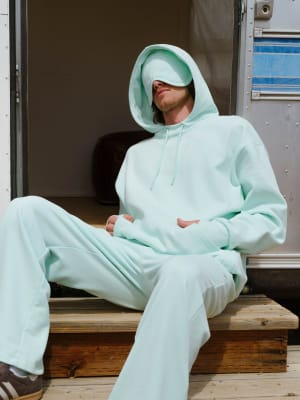 Halo Lightweight Airplane Mode Hoodie: Aqua Mist