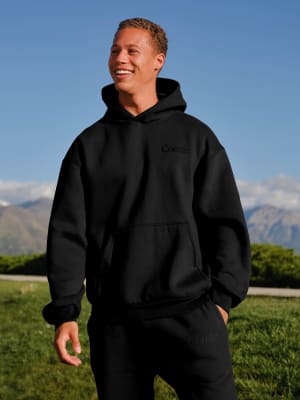 Minimalist Hoodie: Obsidian