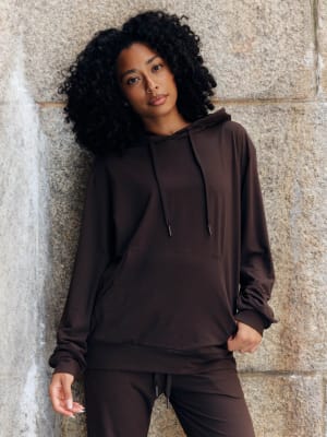 AllDayJersey™ Hoodie: Espresso