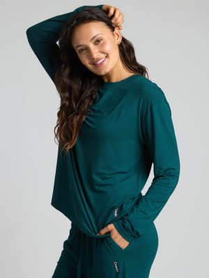 Cloud Long Sleeve Tee: Emily is 5'6" and wears a size S
