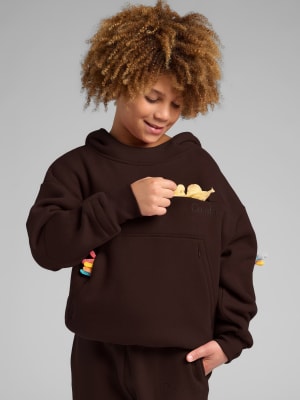 Snak™ Kids Hoodie: Espresso