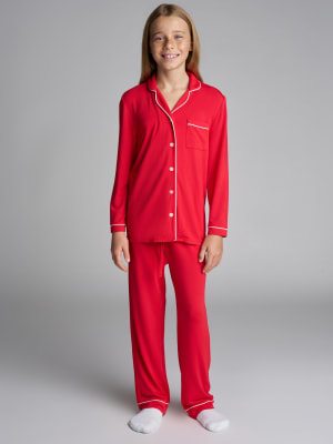 Luna Lounge Kids PJ Set: Raphaella is 10 wearing a size S