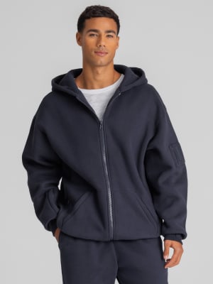Explorer Travel Zip Hoodie – Mega: Navy
