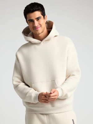 Crop Hoodie: Davi is 6'0" and wears a size L