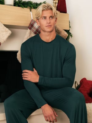 Cloud Lounge Long Sleeve Tee: Juniper