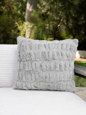 Dreamer Throw Pillow: Cloud Grey
