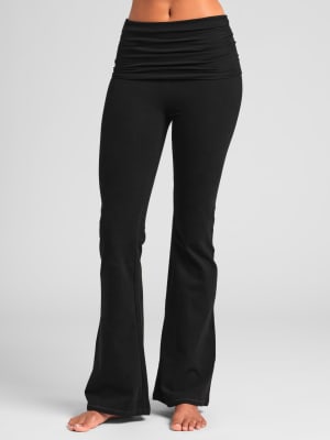 SoftStretch Foldover Pant: Black
