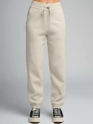 Sweater Knit Jogger: Nikki is 5'8" and wears a size S