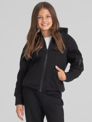 Explorer Kids Travel Zip Hoodie: Obsidian