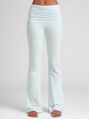 SoftStretch Foldover Pant: Powder Blue