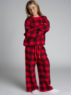 Waffle Kids Lounge Pant: Raphaella is 10 wearing a size S