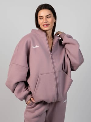 Cloud Zip Hoodie: Lauren is 5'8 and wears a size M