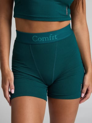 Rib Contour Boxer: Sara is 5'6" and wears a size M