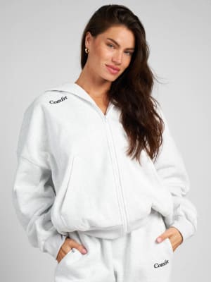 Cloud Zip Hoodie: Storm