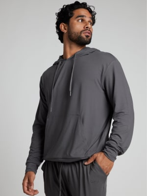 AllDay™ Jersey Hoodie: Jared is 6'1" and wears a size M