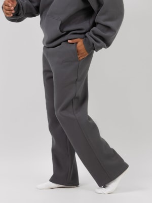 Signature Straight Leg Sweatpants: Jared is 6'1" and wears a size M