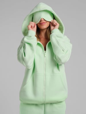 Airplane Mode Travel Zip Hoodie – Mega: Pistachio Cream
