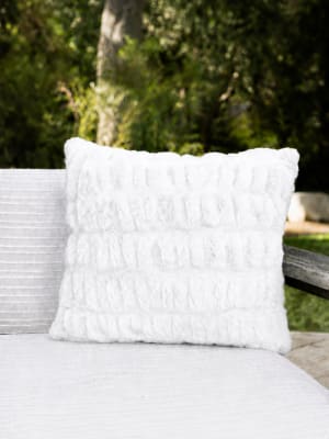 Dreamer Throw Pillow: Frost