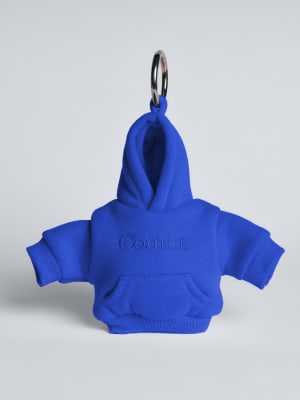 Hoodie Keychain: Cobalt Blue