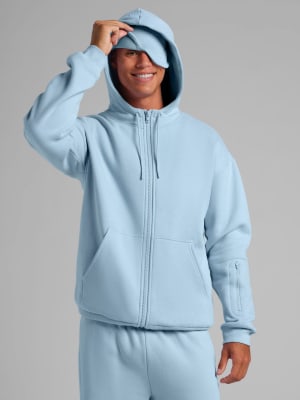 Airplane Mode Travel Zip Hoodie - Mega: Baby Blue