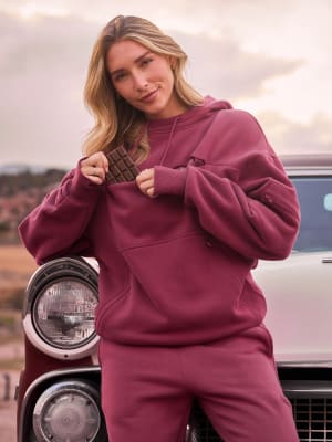 Snak™ Hoodie: Berry