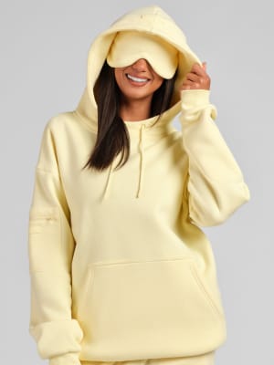 Halo Lightweight Airplane Mode Hoodie: Lexy is 5′8″ and wears a size S