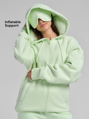 Inflate Zip Hoodie: Pistachio Cream