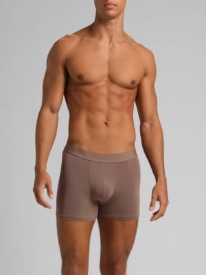 Men's Modal Boxer Brief: Evan is 6'4" wearing a size L