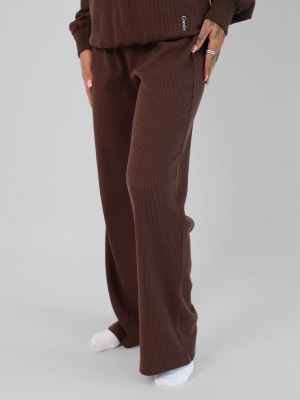 Waffle Lounge Pant: Valen is 5’5” and wears a size XS