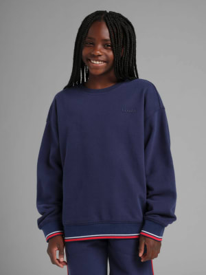 Laid Back Kids Halo Fleece Crew: Liberty Blue