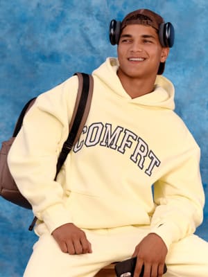 Varsity Hoodie: Buttercream