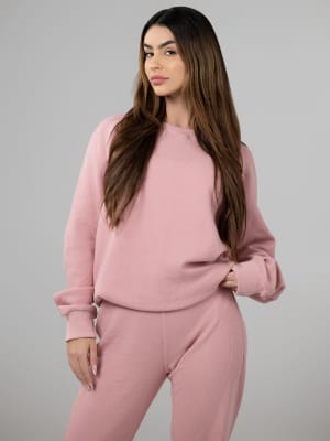 Waffle Lounge Long Sleeve: Kaelyn is 5’6” and wears a size M