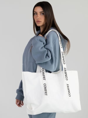 Logo Canvas Tote: undefined