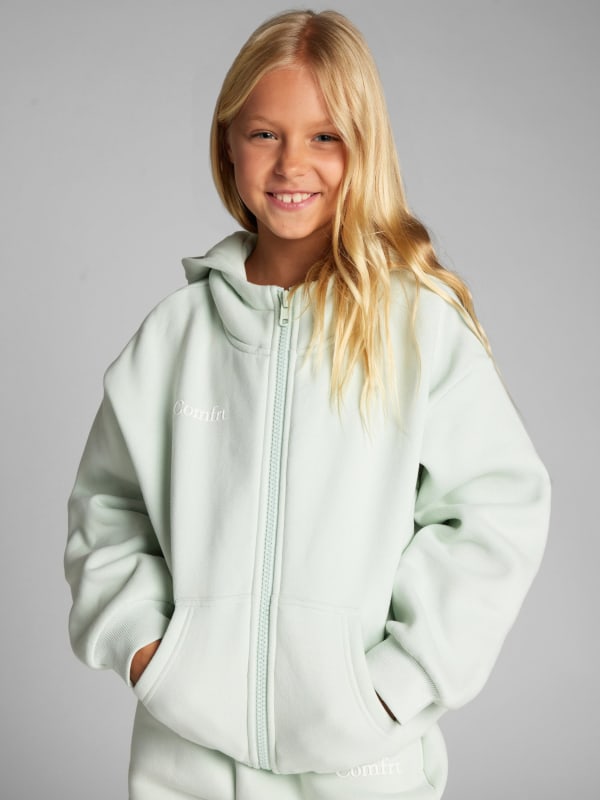 Cloud Zip Kids Hoodie — Comfrt