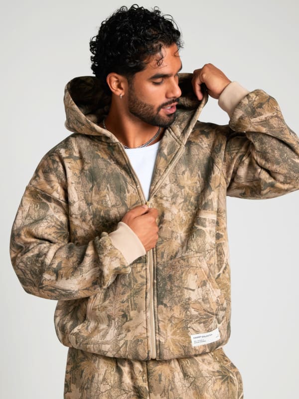 Camo Zip Hoodie — Comfrt
